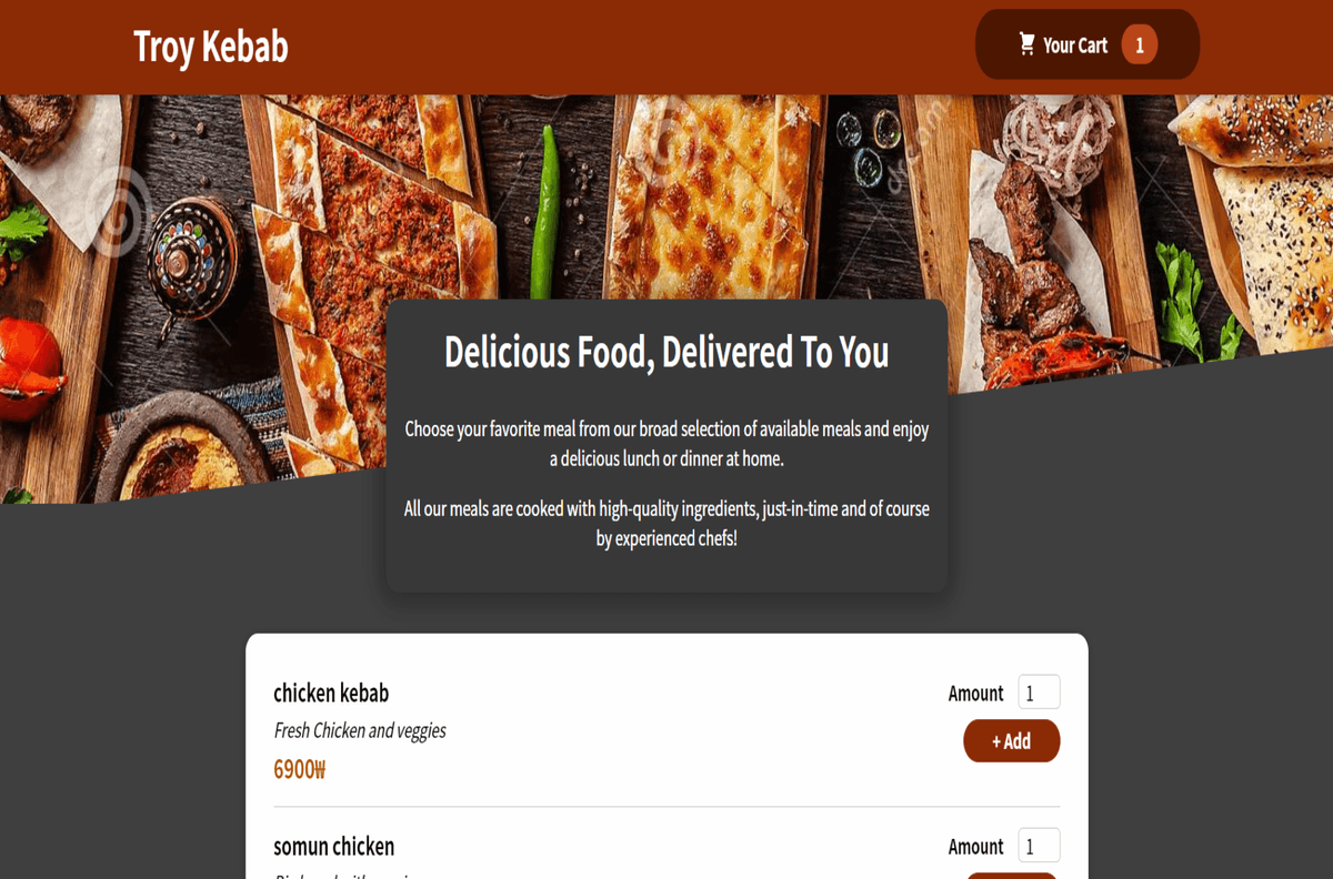 Troy Kebab Food App